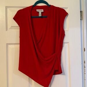 Joseph Ribkoff Bold Red Blouse